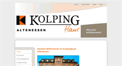 Desktop Screenshot of kolpinghaus-altenessen.de